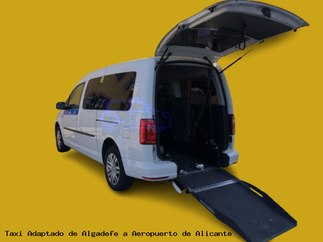 Taxi accesible de Aeropuerto de Alicante a Algadefe